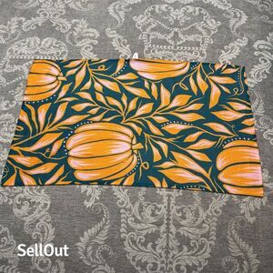 Fruit of the Vine Pumpkin Decorative Ball Orange Halloween Decor